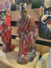 Load image into Gallery viewer, Shiwan Kilns Large Figure in Oxblood Glaze
