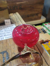 Load image into Gallery viewer, Art Glass Red Apple,Lovely Item
