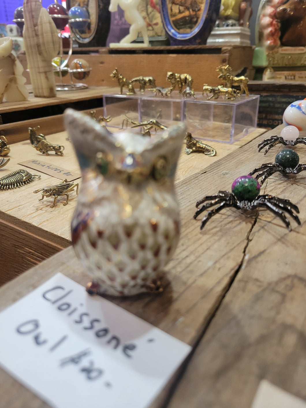 Vintage Cloissone Owl